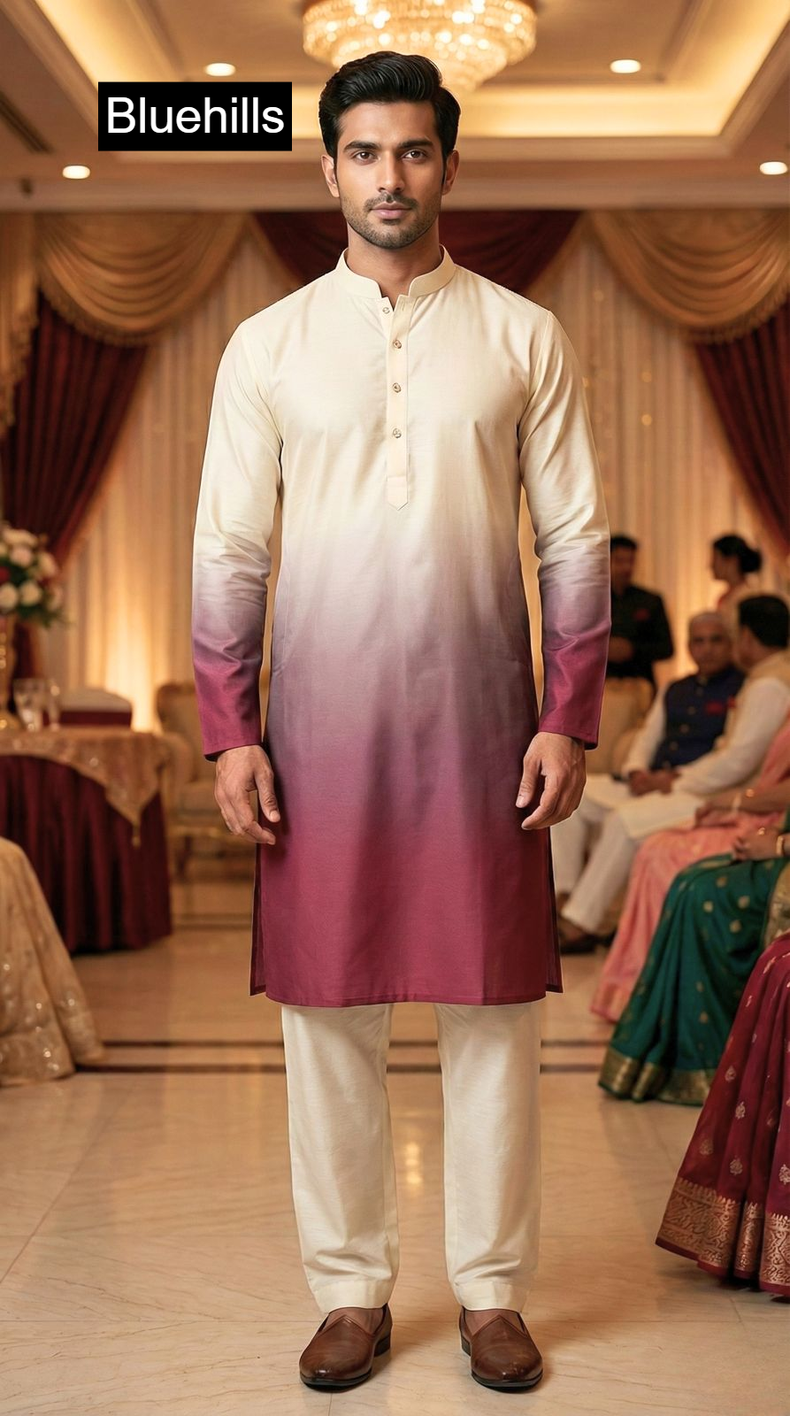 Shades Bluehills Rayon Mens Kurta Pajama Wholesale Price