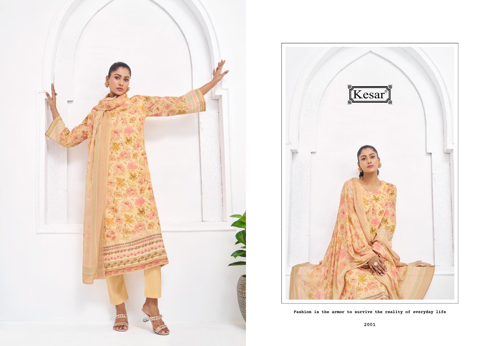 Shades Of Love 2 Kesar Pure Lawn Pant Style Suits Supplier Ahmedabad