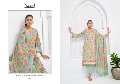 Shades Of Love 2 Kesar Pure Lawn Pant Style Suits Supplier Ahmedabad