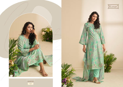 Shades Of Love Kesar Pure Lawn Pant Style Suits Manufacturer Ahmedabad