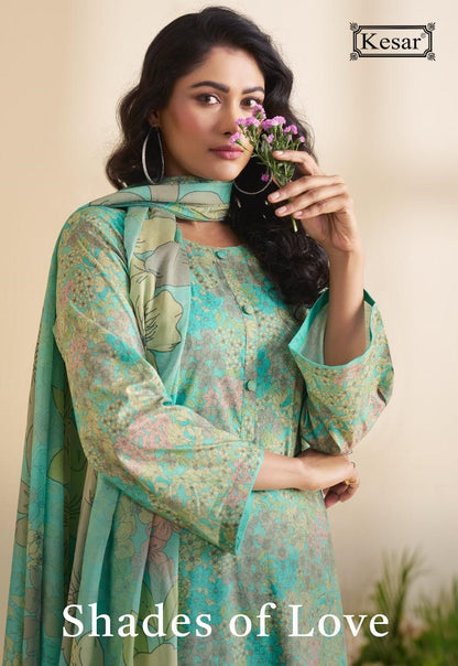 Shades Of Love Kesar Pure Lawn Pant Style Suits Manufacturer Ahmedabad