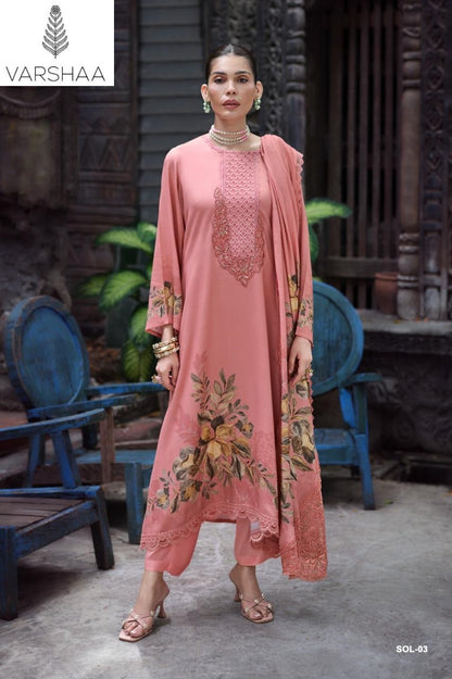 Shades Of Love Varshaa Mul Cotton Pant Style Suits Manufacturer