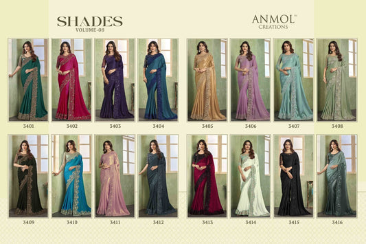 Shades Vol 8 Anmol Creations Sarees
