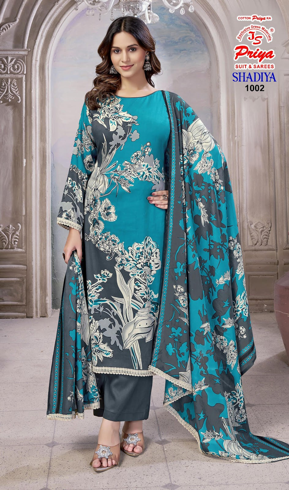 Shadiya Vol 1 Js Priya Rayon Pant Style Suits Exporter