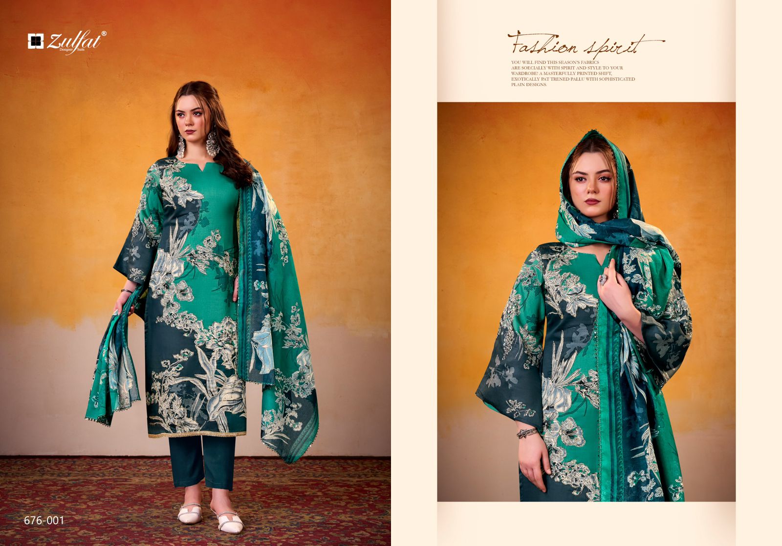 Shadiya Zulfat Designer Jam Cotton Karachi Salwar Suits Manufacturer India