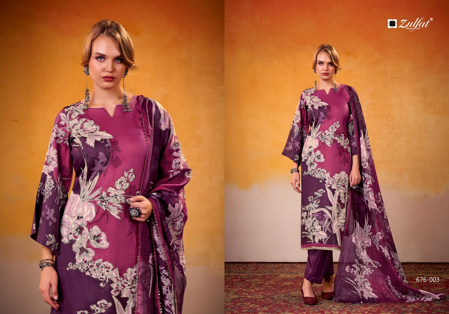 Shadiya Zulfat Designer Jam Cotton Karachi Salwar Suits Manufacturer India