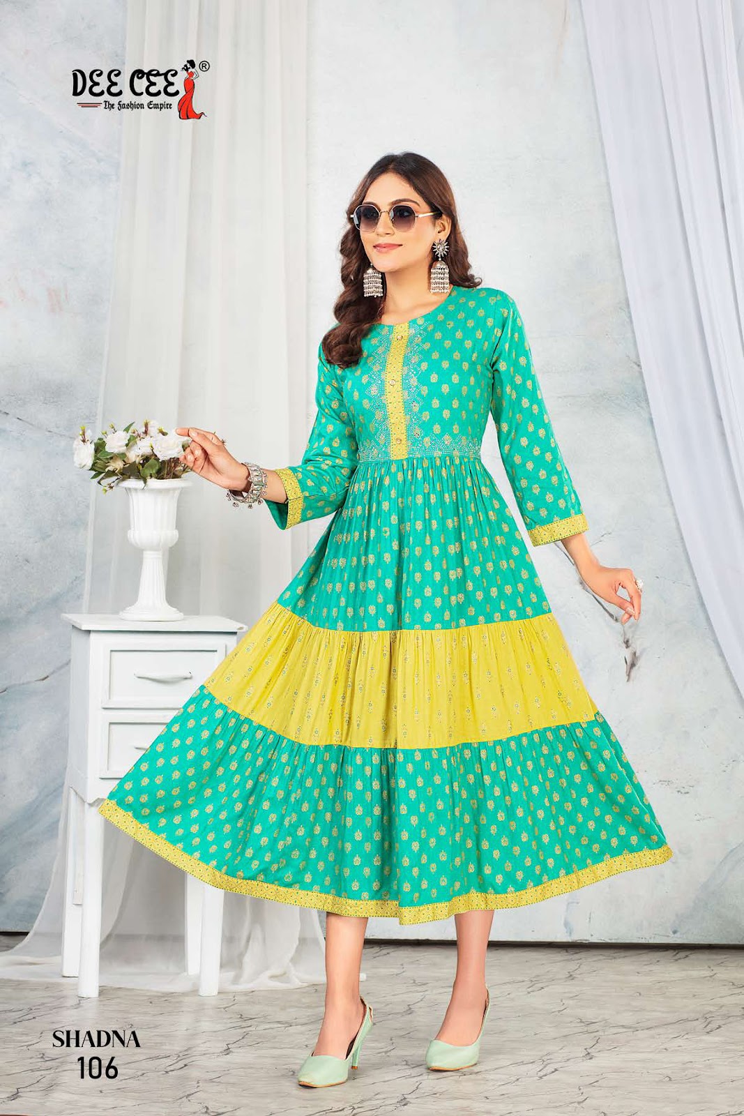 Shadna Deecee Rayon Anarkali Kurtis Exporter