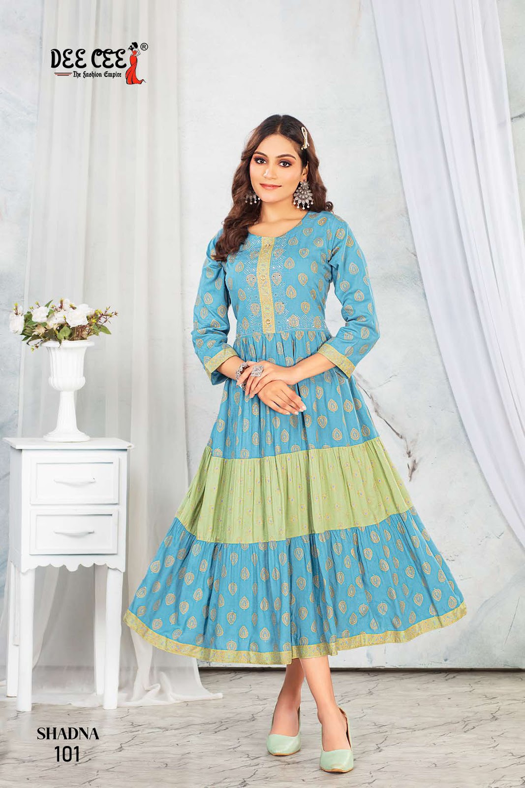 Shadna Deecee Rayon Anarkali Kurtis Exporter