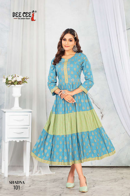 Shadna Deecee Rayon Anarkali Kurtis Exporter
