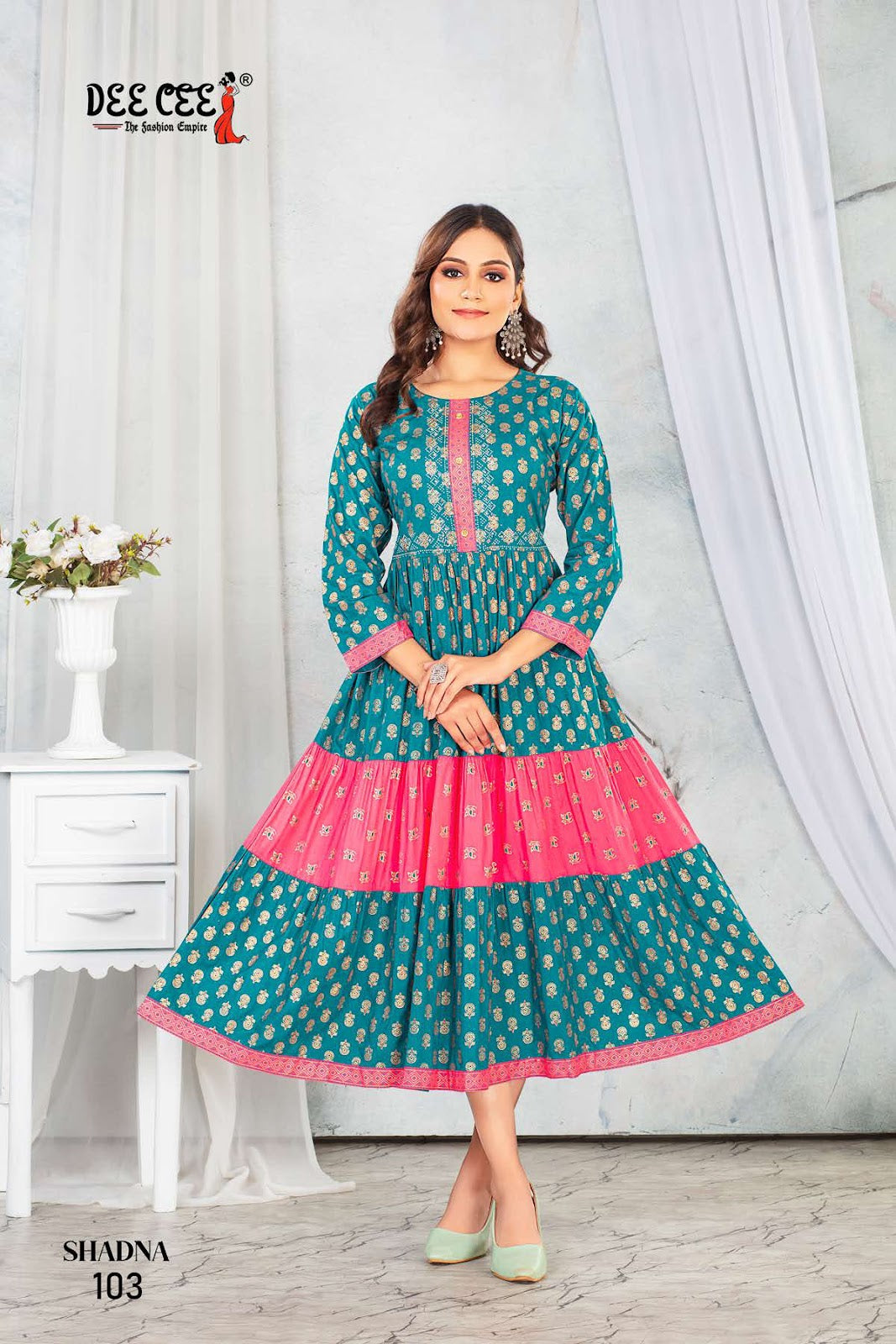 Shadna Deecee Rayon Anarkali Kurtis Exporter