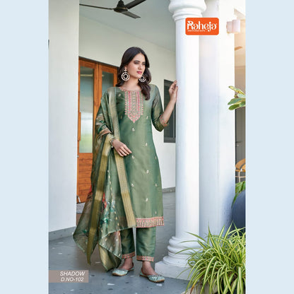 Shadow Raheja Tissue Pant Style Suits Manufacturer