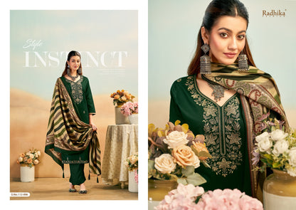 Shafinaz Radhika Fashion Azara Zam Cotton Karachi Salwar Suits Supplier Gujarat