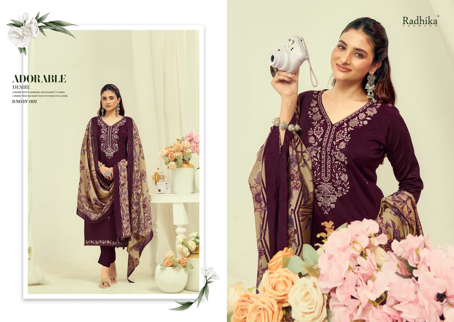 Shafinaz Vol 2 Radhika Fashion Azara Zam Cotton Karachi Salwar Suits Wholesale Price