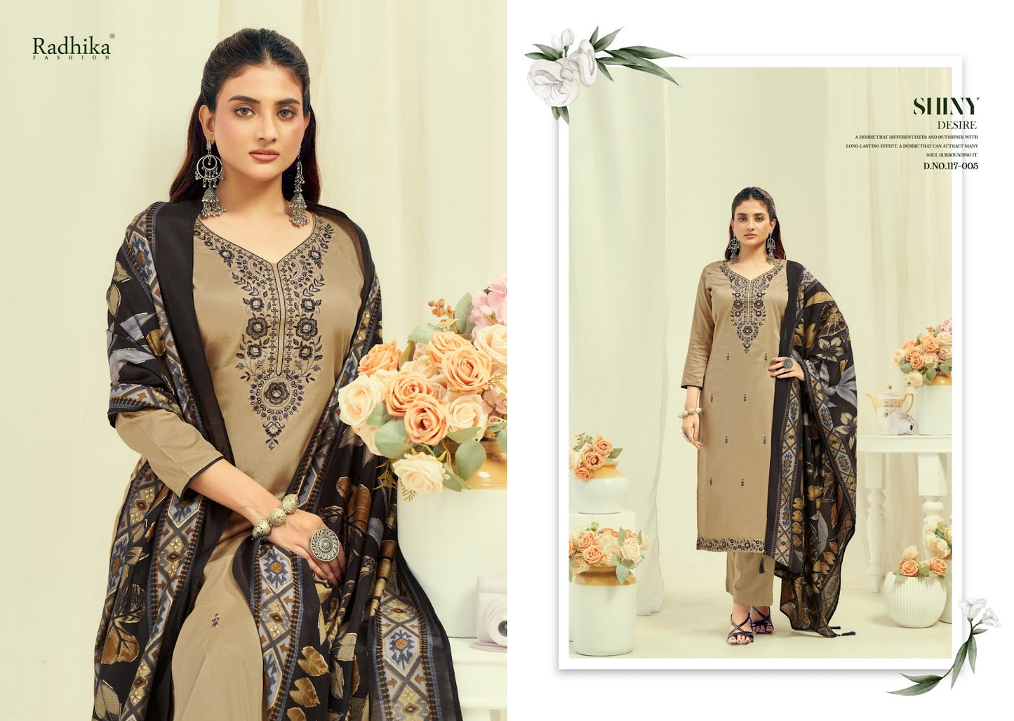 Shafinaz Vol 2 Radhika Fashion Azara Zam Cotton Karachi Salwar Suits Wholesale Price