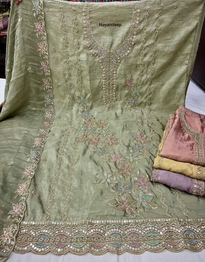 Shagun 2402 Nayandeep Silk Salwar Suits Supplier Ahmedabad