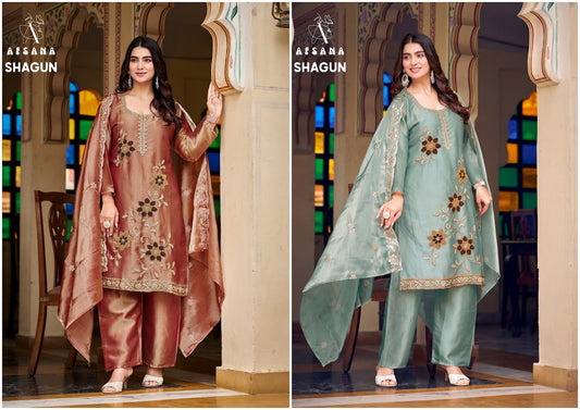Shagun Afsana Gabana Pakistani Readymade Suits Wholesale Price