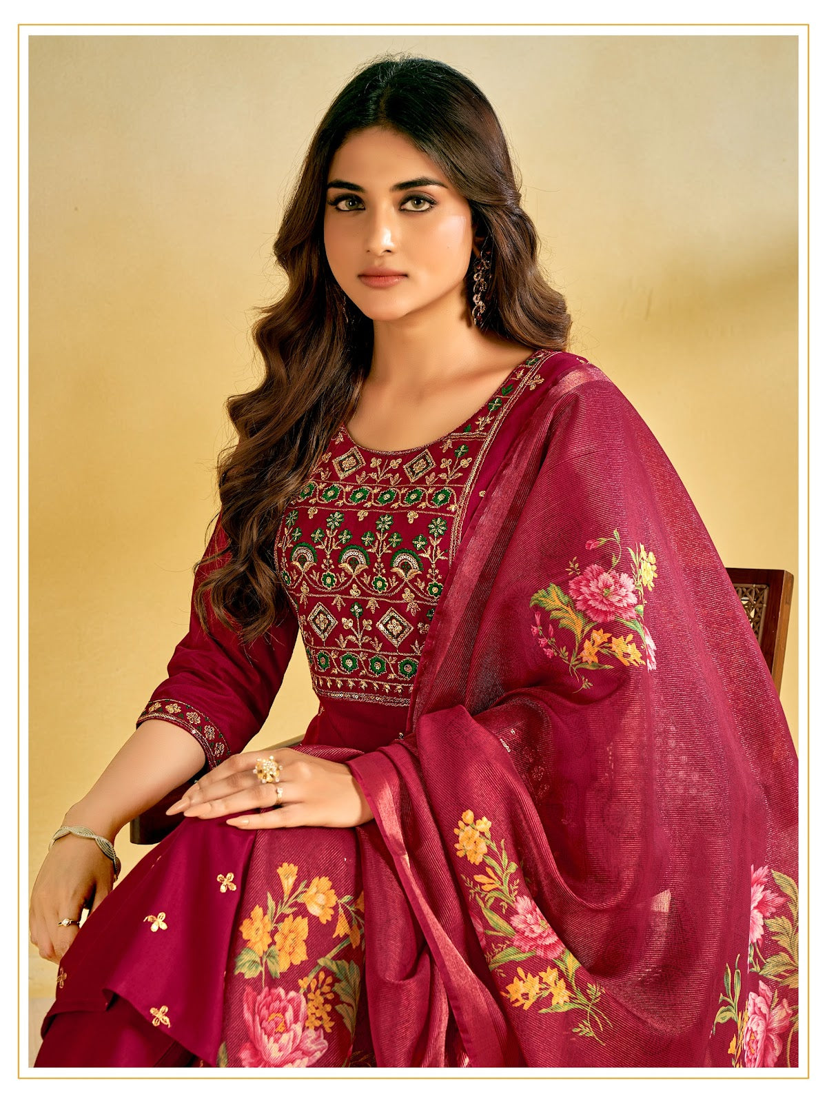 Shagun Banwery Rayon 14Kg Readymade Pant Style Suits Supplier Ahmedabad