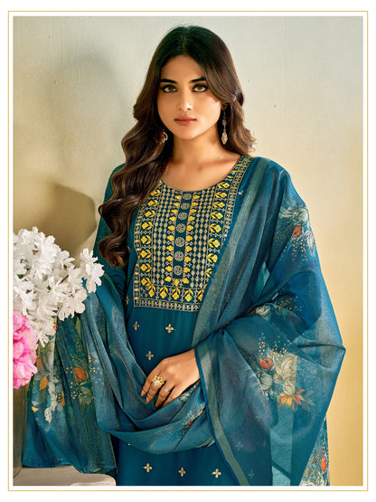 Shagun Banwery Rayon 14Kg Readymade Pant Style Suits Supplier Ahmedabad