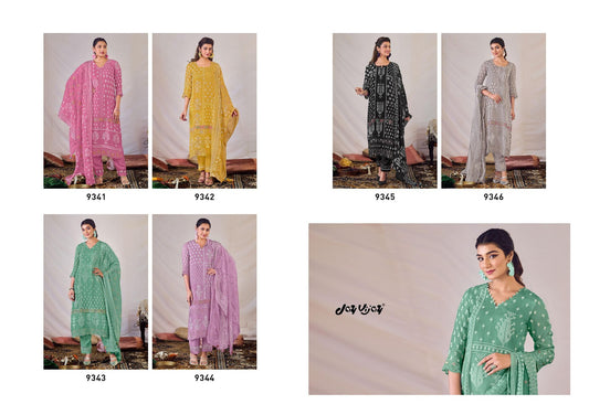 Shagun Jay Vijay Organza Pant Style Suits Supplier Gujarat