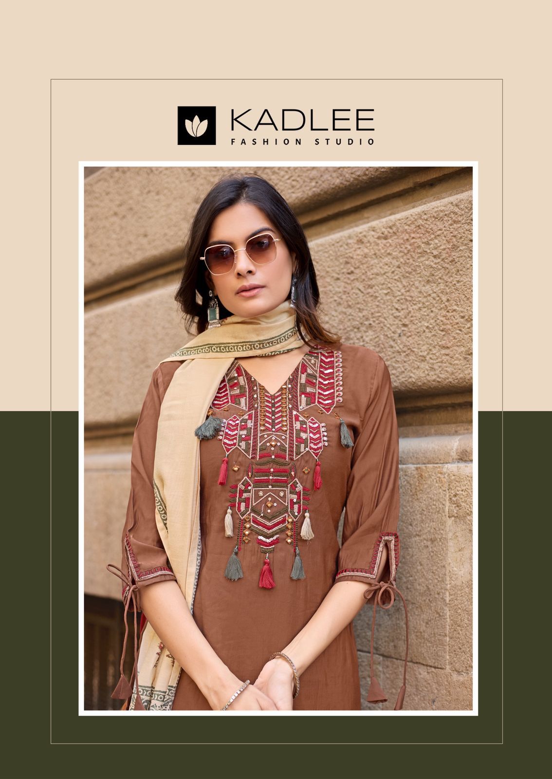Shagun Kadlee Russian Silk Readymade Pant Style Suits Exporter India