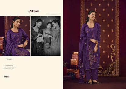 Shagun Ke Lifafe Jay Vijay Bemberg Pant Style Suits Supplier India