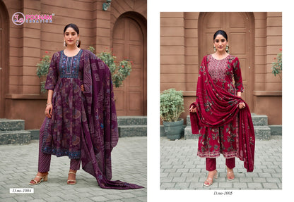 Shagun Poonam Creation Heavy Reyon Readymade Pant Style Suits Exporter Gujarat