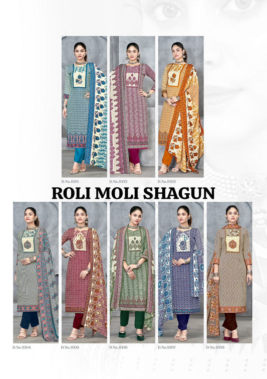 Shagun Roli Moli Pashmina Suits Manufacturer Gujarat