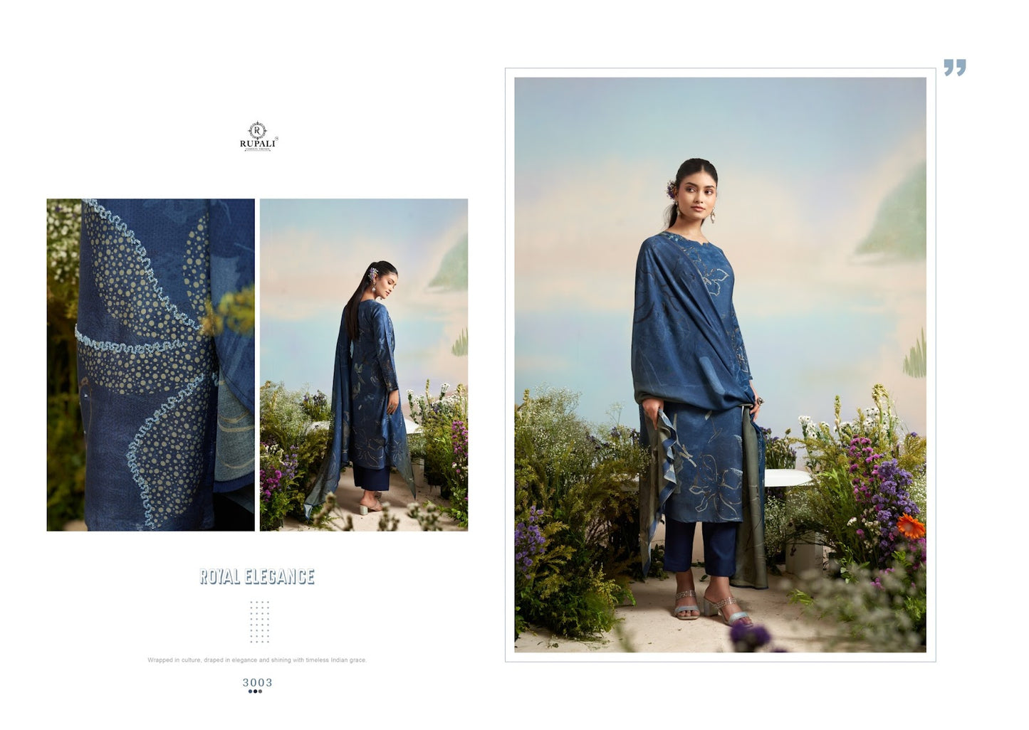 शगुन रूपाली शुद्ध विस्कोस मसलिन पैंट स्टाइल सूट निर्माता