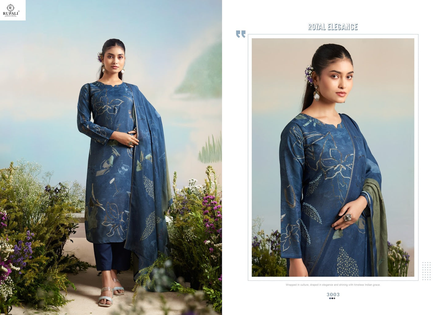 शगुन रूपाली शुद्ध विस्कोस मसलिन पैंट स्टाइल सूट निर्माता