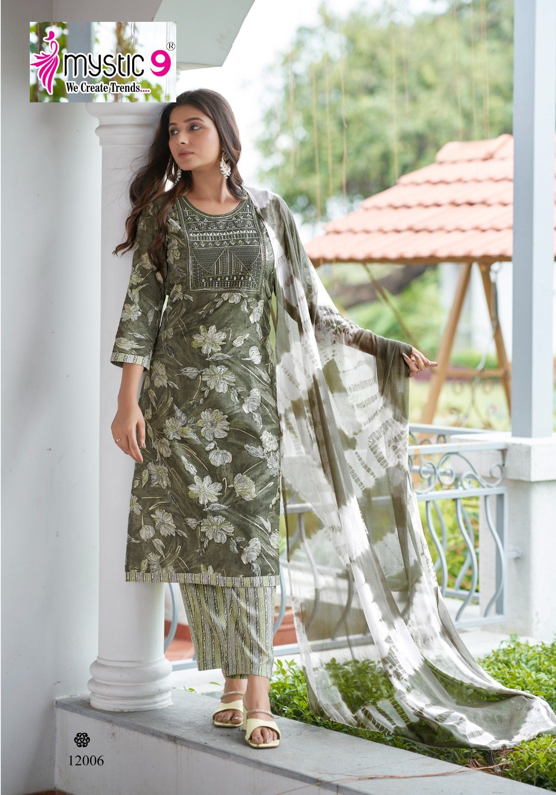 Shagun Vol 12 Mystic 9 Rayon Capsule Readymade Pant Style Suits Exporter Ahmedabad