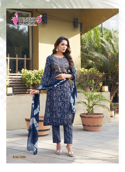 Shagun Vol 13 Mystic 9 Rayon Capsule Readymade Pant Style Suits Wholesale Rate