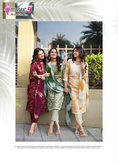 Shagun Vol 13 Mystic 9 Rayon Capsule Readymade Pant Style Suits Wholesale Rate