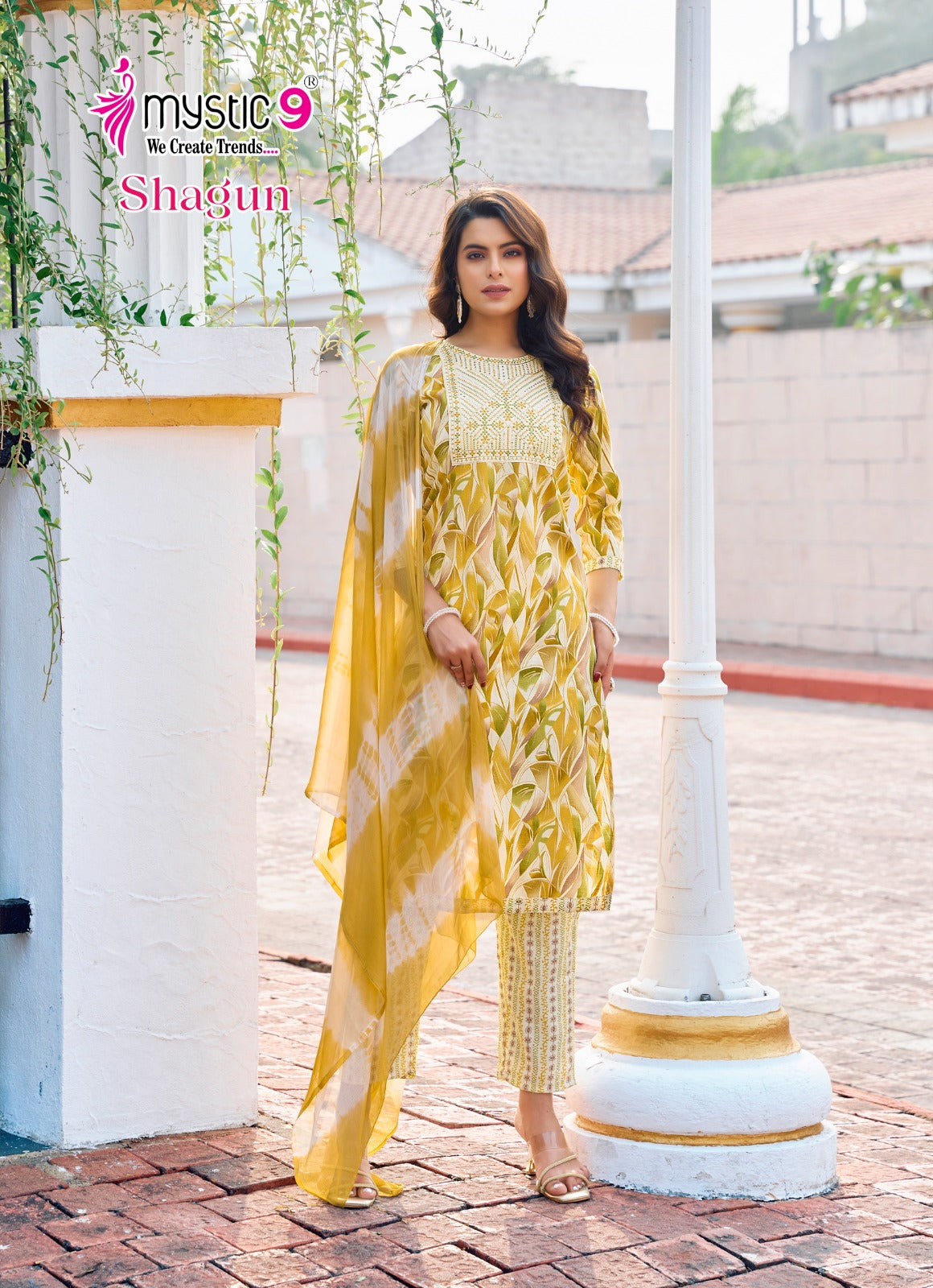 Shagun Vol 14 Mystic 9 Rayon Capsule Readymade Pant Style Suits Wholesale Price