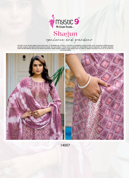 Shagun Vol 14 Mystic 9 Rayon Capsule Readymade Pant Style Suits Wholesale Price