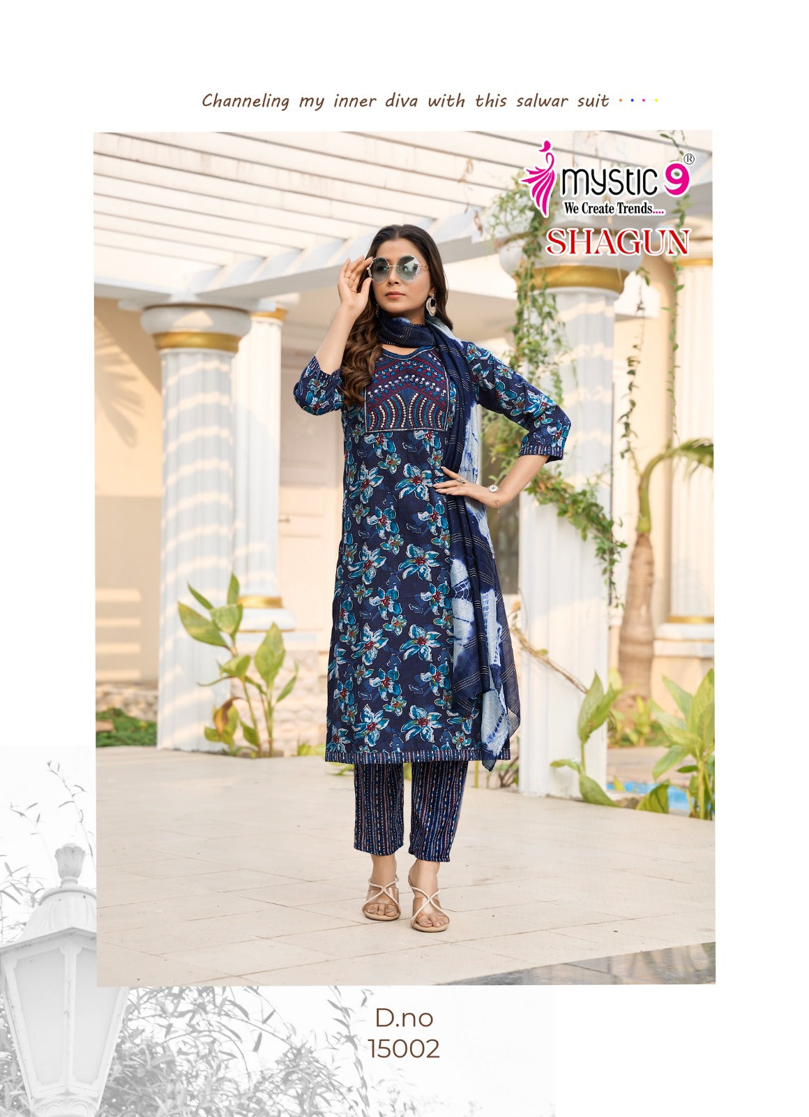 Shagun Vol 15 Mystic 9 Rayon Capsule Readymade Pant Style Suits Supplier India