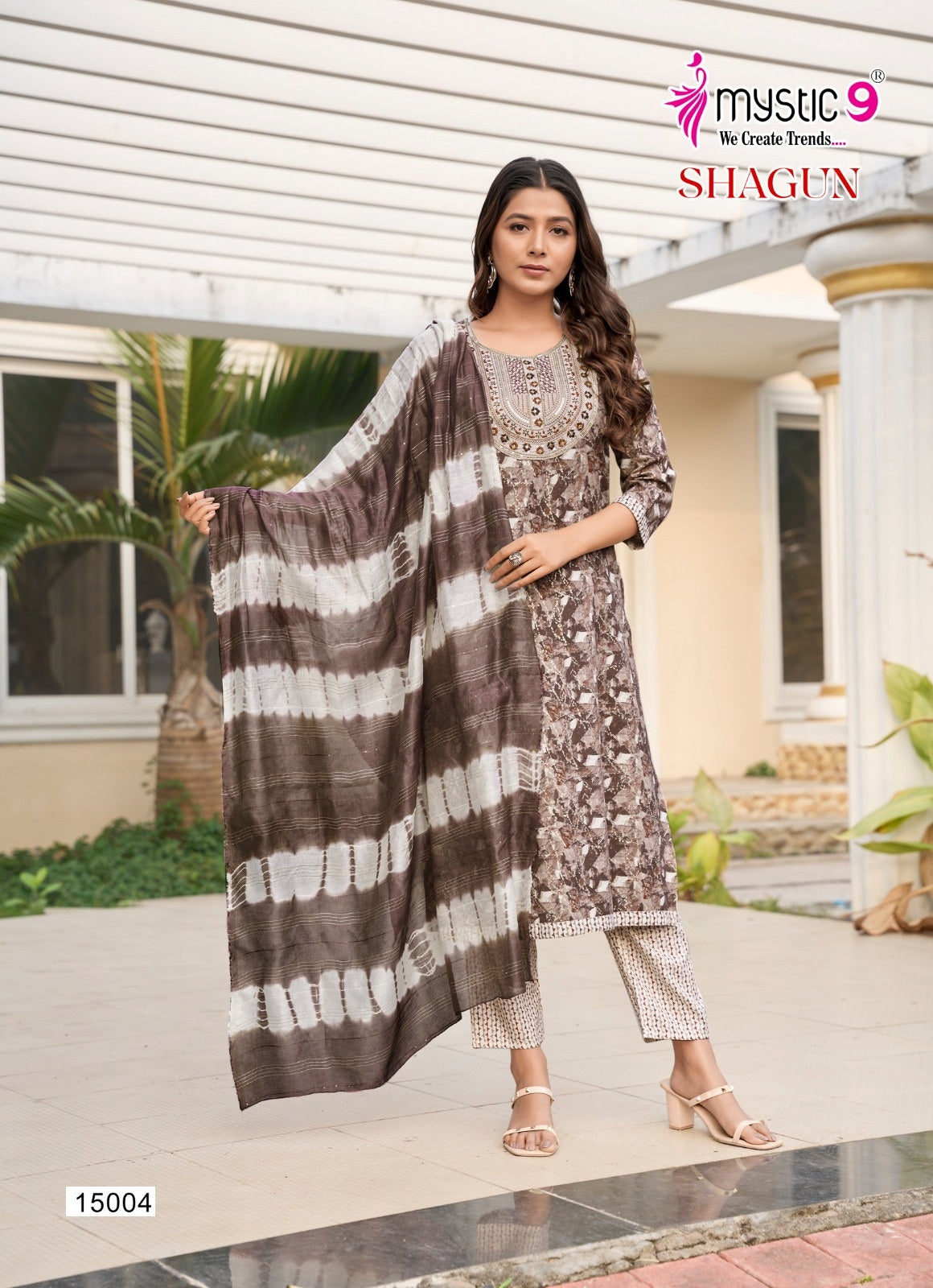 Shagun Vol 15 Mystic 9 Rayon Capsule Readymade Pant Style Suits Supplier India