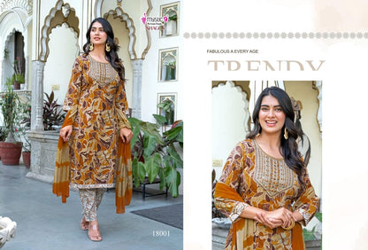 Shagun Vol 18 Mystic 9 Rayon Capsule Readymade Pant Style Suits Exporter