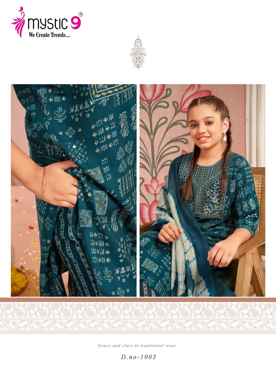 Shagun Vol 1 Mystic 9 Rayon Capsule Girls Readymade Pant Suits Manufacturer India