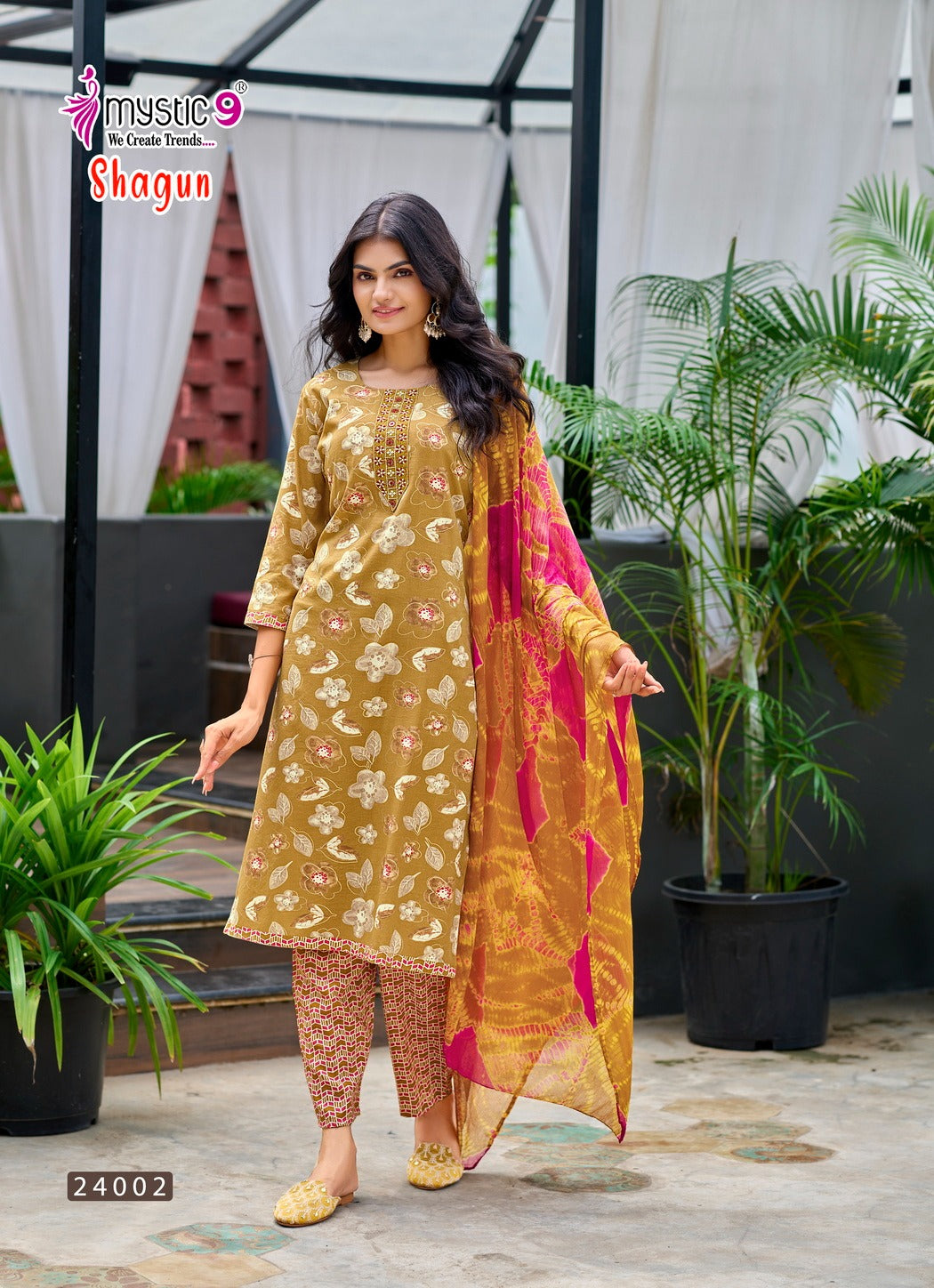 Shagun Vol 24 Mystic 9 Rayon Capsule Readymade Pant Style Suits Supplier India