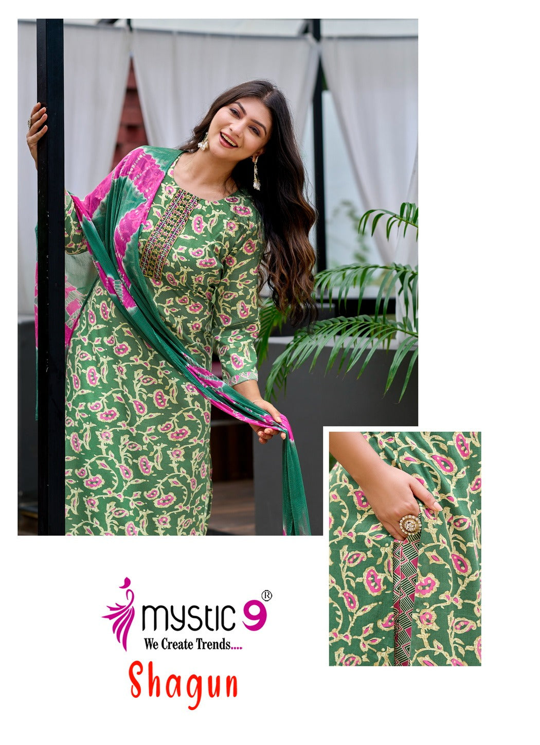 Shagun Vol 24 Mystic 9 Rayon Capsule Readymade Pant Style Suits Supplier India