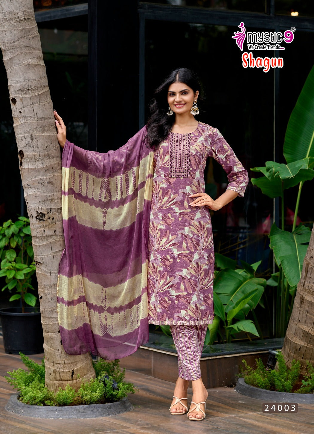 Shagun Vol 24 Mystic 9 Rayon Capsule Readymade Pant Style Suits Supplier India