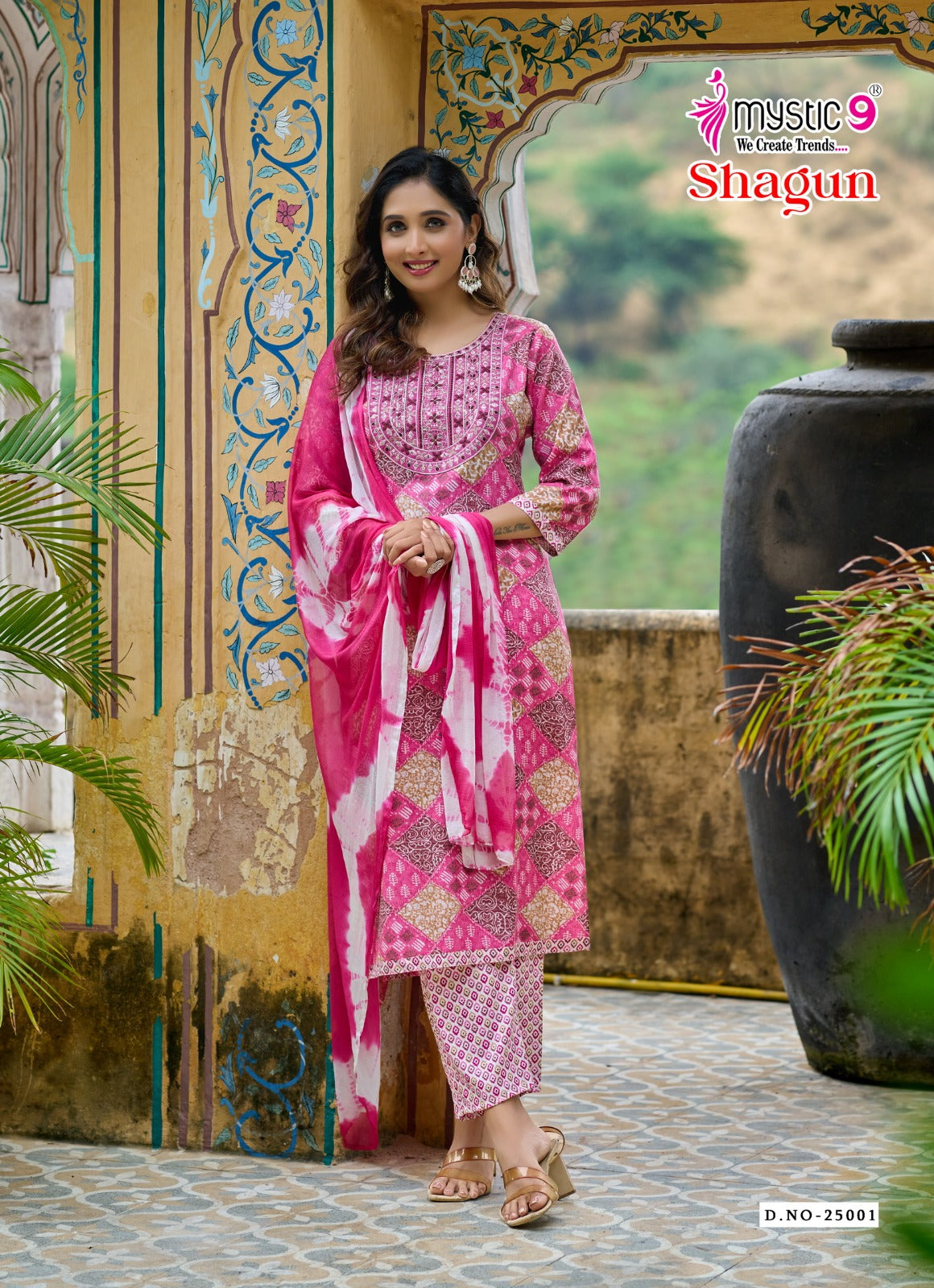 Shagun Vol 25 Mystic 9 Rayon Capsule Readymade Pant Style Suits Supplier Ahmedabad