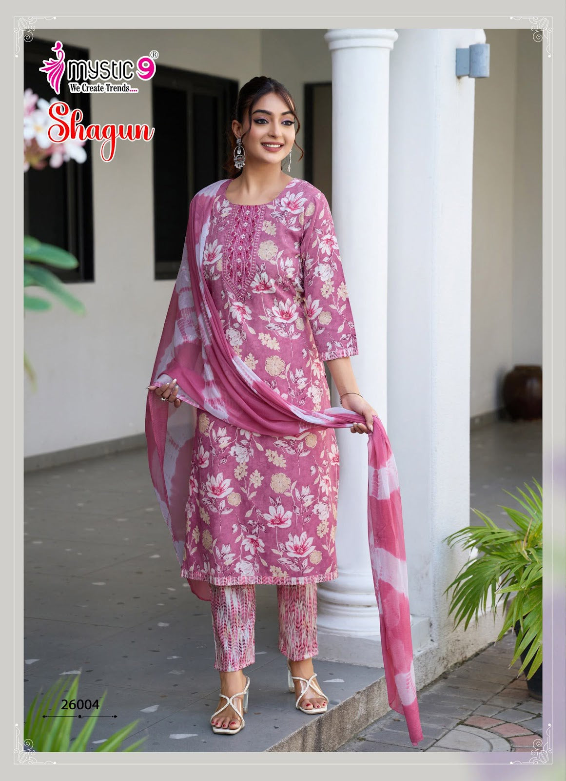 Shagun Vol 26 Mystic 9 Rayon Readymade Pant Style Suits Supplier Ahmedabad