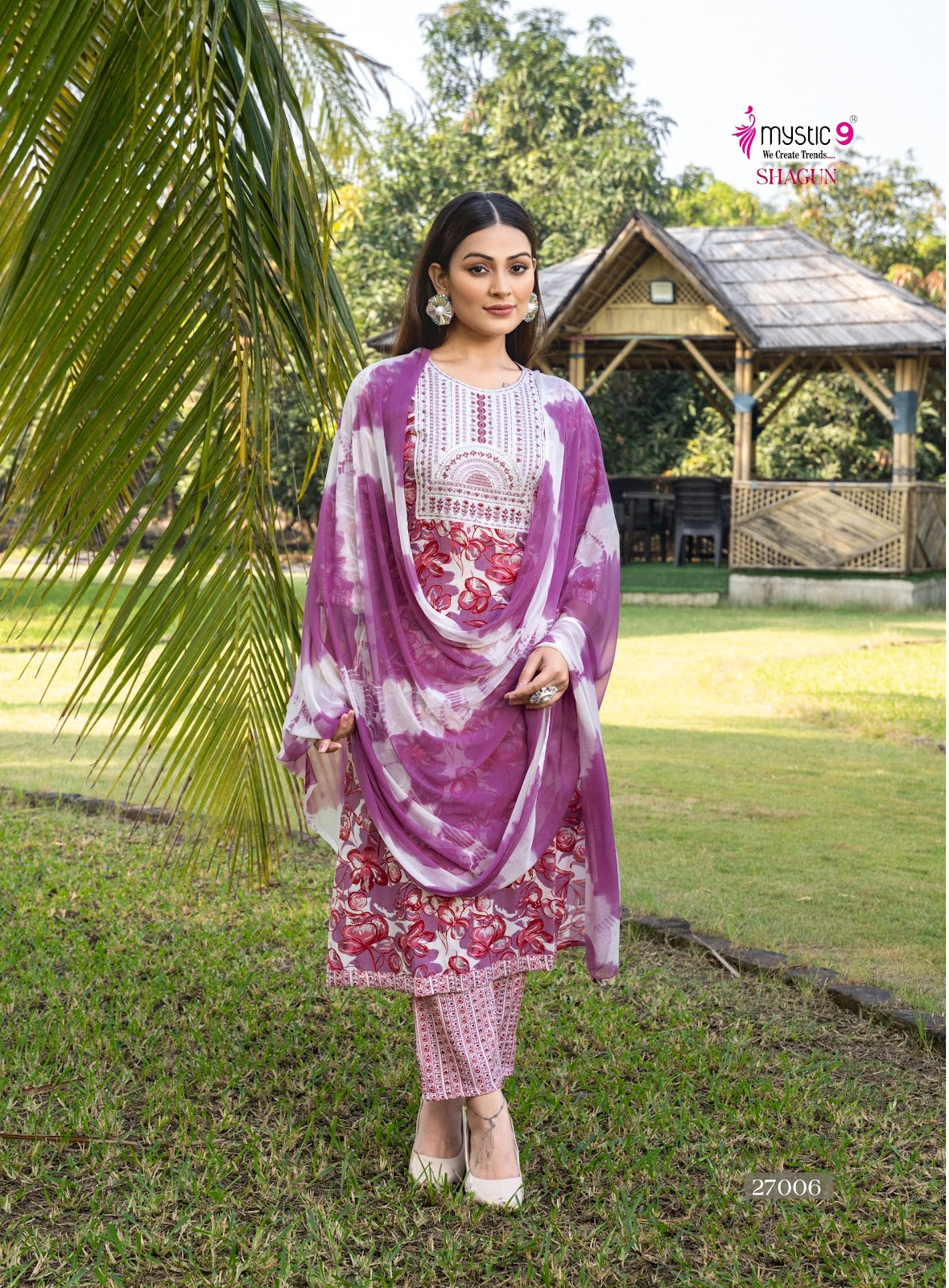 Shagun Vol 27 Mystic 9 Rayon Readymade Pant Style Suits Exporter