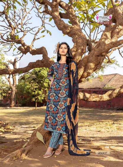 Shagun Vol 28 Mystic 9 Rayon Readymade Pant Style Suits Wholesale Price