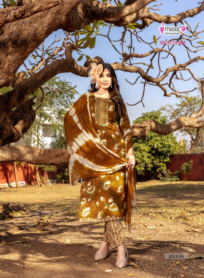 Shagun Vol 28 Mystic 9 Rayon Readymade Pant Style Suits Wholesale Price