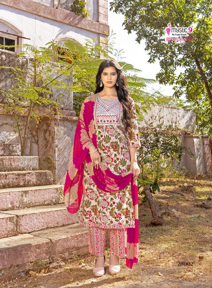 Shagun Vol 28 Mystic 9 Rayon Readymade Pant Style Suits Wholesale Price