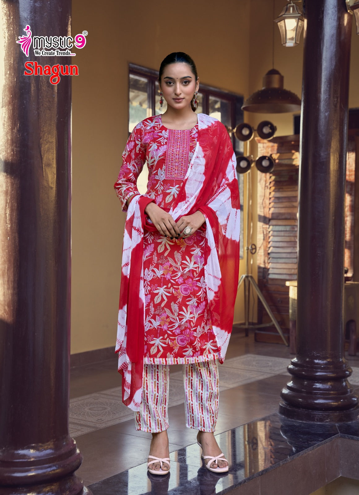 Shagun Vol 29 Mystic 9 Rayon Capsule Readymade Pant Style Suits Wholesale