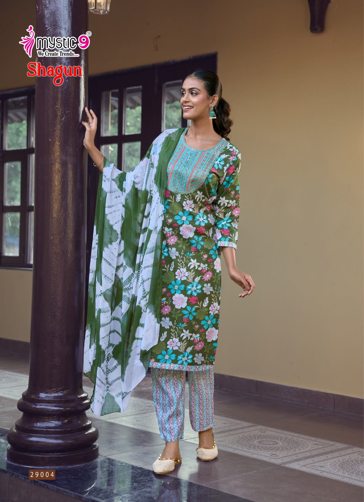 Shagun Vol 29 Mystic 9 Rayon Capsule Readymade Pant Style Suits Wholesale