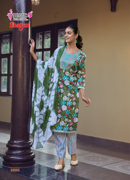 Shagun Vol 29 Mystic 9 Rayon Capsule Readymade Pant Style Suits Wholesale